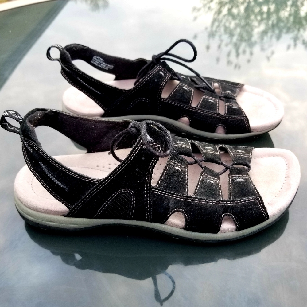 Earth Origins Lace-up Black Suede Upper Size 9.5